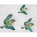 Norton Nut's Beswick - Kingfisher Wall Plaques - Complete Set Of 3. Model 729