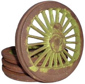 Norton Nut's Wheels for 3.5" gauge live steam loco