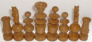 Norton Nut's Old wooden chess set