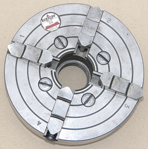 Norton Nut's Burnerd Model 34 4-Jaw Chuck For Boxford Lathe