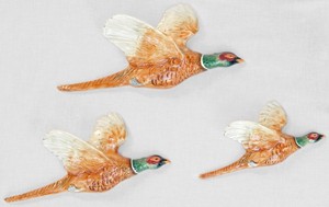 Norton Nut's Beswick - Pheasant Wall Plaques Complete Set