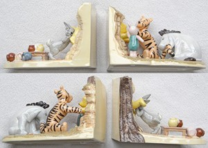 Norton Nut's Royal Doulton - Winnie The Pooh Bookends - "Push...Pull!!! Come on Pooh!"