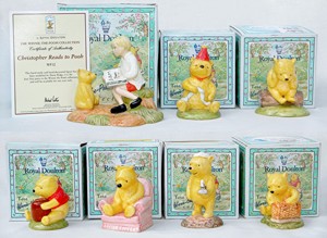 Norton Nut's Royal Doulton - Collection Of 7 Winnie The Pooh Figurines