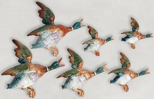 Norton Nut's Beswick - 6 Duck (Mallard) Wall Plaques. Model 596