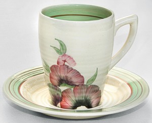 Norton Nut's Clarice Cliff Coffee Cup And Saucer "Viscaria"