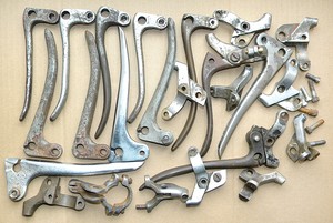 Norton Nut's Job Lot Of Vintage Motorcycle Clutch / Brake Lever Parts